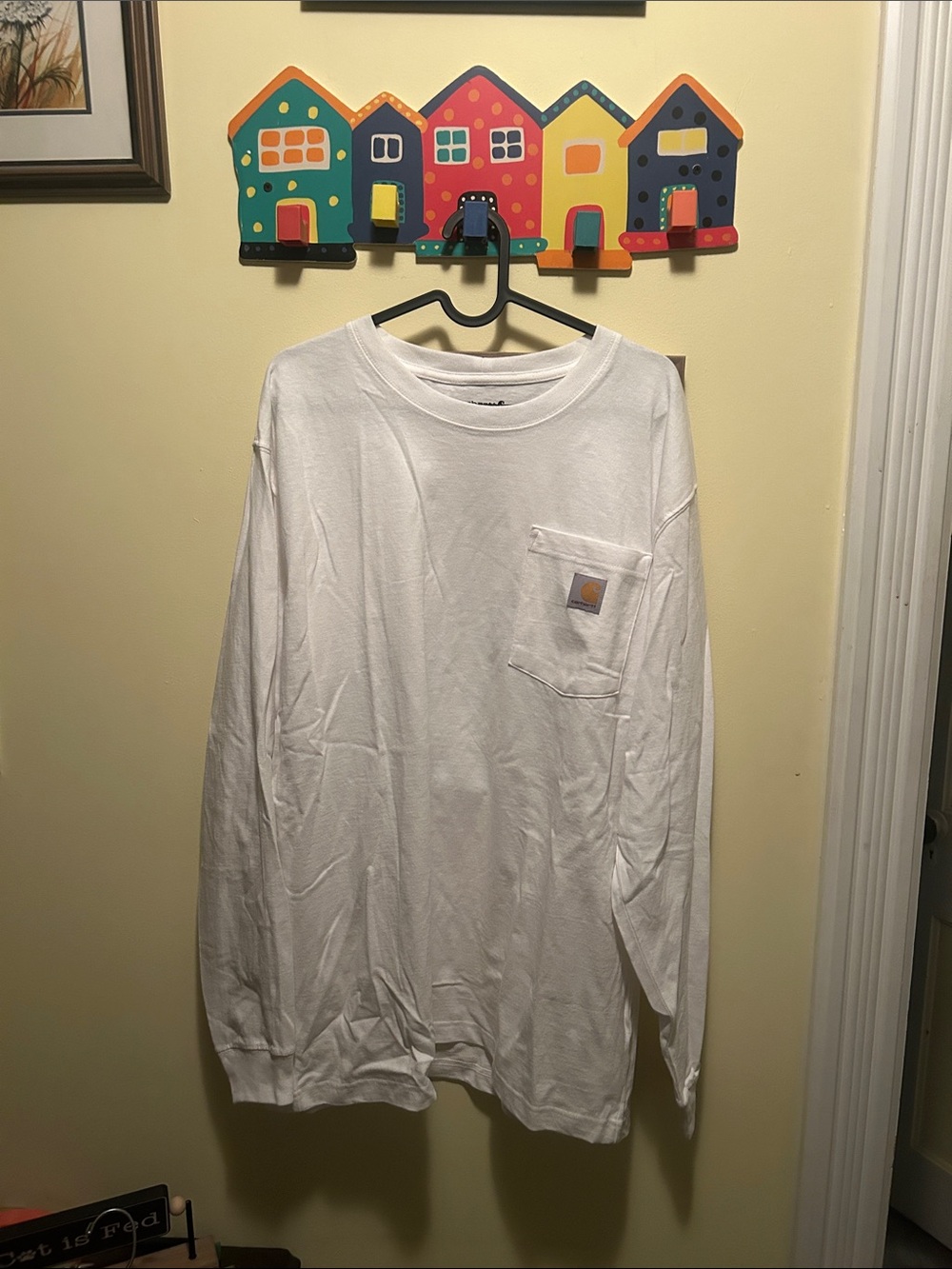 Carhartt White long sleeve Medium